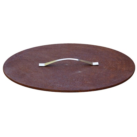Greengrass 31 in. Fire Pit Steel Cover with Lid GR2558019